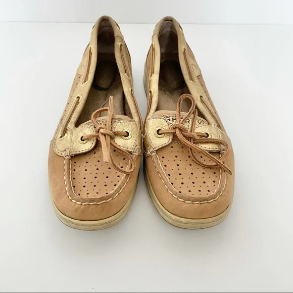 Sperry Gold Boat Top Slider Shoes - Picture 4 of 8
